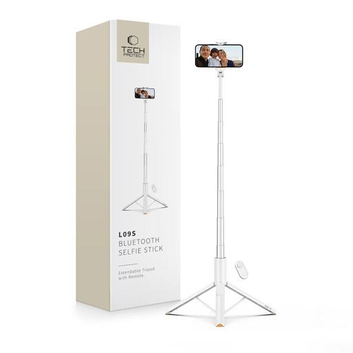 Tech-protect L09s Bluetooth Selfie Bot Állvány Fehér