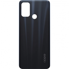 Akkumulátorfedél Oppo A53s / A53 4G, Elektromos Fekete,