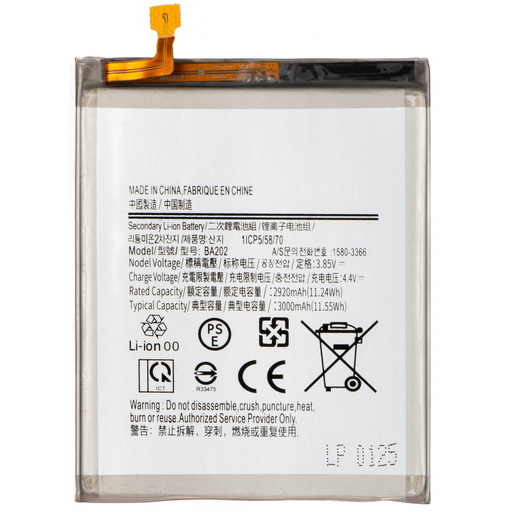 EB-BA202ABU akkumulátor Samsung Galaxy A10e A102 / A20e A202 készülékhez, utángyártott