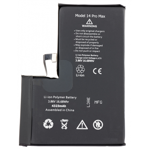 Akkumulátor Apple iPhone 14 Pro Max-hoz, 4323mAh kapacitás