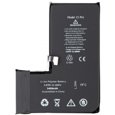 Akkumulátor Apple iPhone 15 Pro-hoz, 3400mAh nagy kapacitású