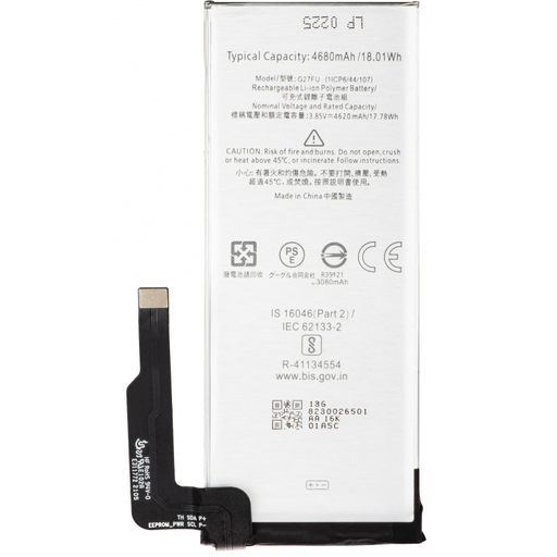 Akkumulátor G27FU Google Pixel 5a 5G-hez, utángyártott