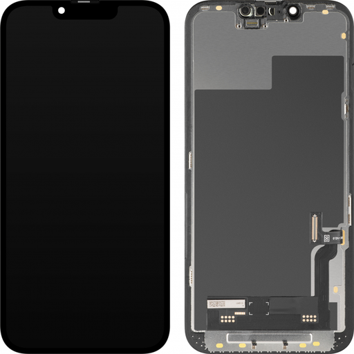 LCD Kijelző Modul MP Apple iPhone 13-hoz, Soft OLED FHD IC Mozgatható Verzió, Utángyártott, Fekete
