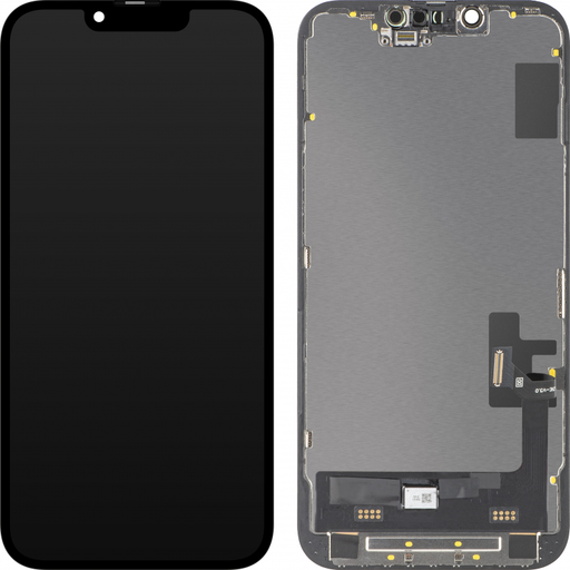 LCD kijelző modul MP Apple iPhone 14-hez, Soft OLED FHD Diagnosztikai Verzió, Utángyártott, Fekete