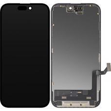 LCD Kijelző Modul MP Apple iPhone 15-hez, Soft OLED FHD IC Mozgatható Verzió, Utángyártott, Fekete