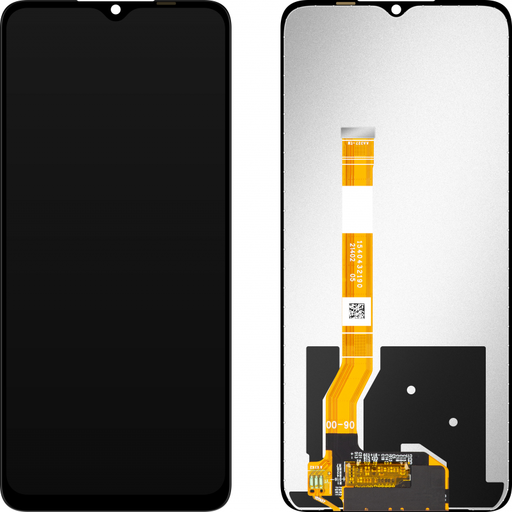 LCD kijelző modul MP Realme C35 / Narzo 50A-hoz, keret nélkül, Aftermarket, fekete