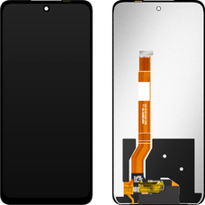 LCD Kijelző Modul MP Realme C67 4G, keret nélkül, utángyártott, fekete