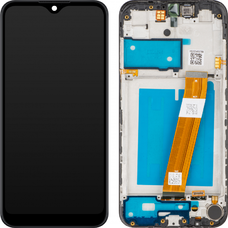 LCD kijelző modul MP Samsung Galaxy A01 A015, nem EU verzió, utángyártott, fekete