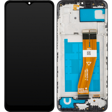 Samsung Galaxy A03 A035 F verzió LCD kijelző modul, utángyártott, fekete