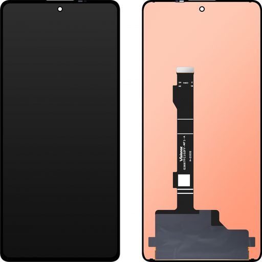 LCD kijelző modul MP Xiaomi Poco X5 Pro / Redmi Note 12 Pro 5G / Note 12 Pro+, OLED verzió, keret nélkül, utángyártott, fekete