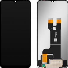 LCD kijelző modul MP ZTE Blade A73 5G-hez, keret nélkül, utángyártott, fekete