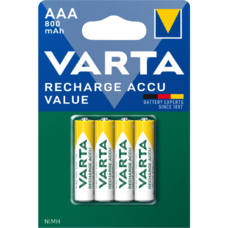 Tölthető NiMH elemek Varta Professional, AAA / LR3, 800mAh, 4-db