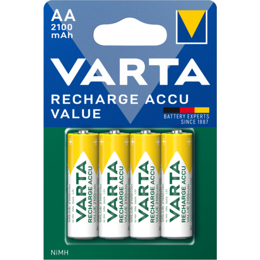 Tölthető NiMH elemek Varta, AA / LR6, 2100mAh, 4 darab