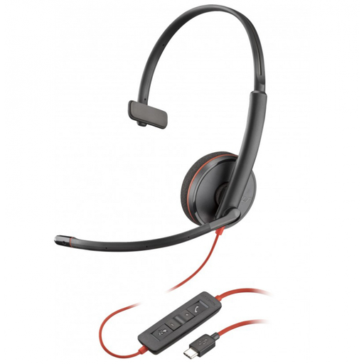Call Center Fejhallgató HP Poly Blackwire C3210, Mono, USB-C, Fekete 8X214A6