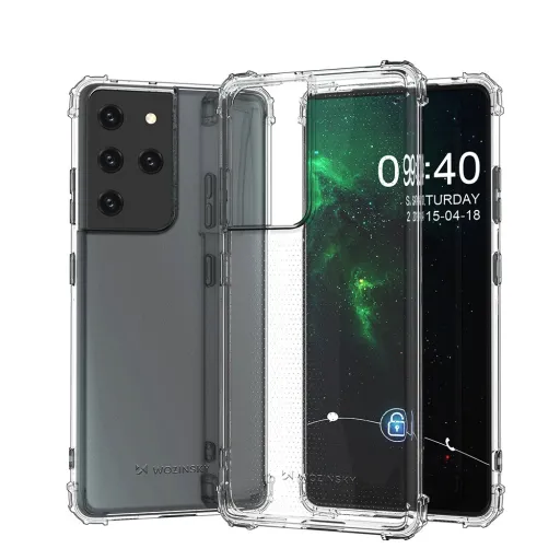 Samsung S21 Ultra Wozinsky Anti Shock fokozott védelmet nyújtó tok átlátszó Samsung S21 Ultra Wozinsky Anti Shock fokozott védelmet nyújtó tok átlátszó