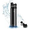 Rockbros 35210029002 thermal bicycle bottle for drinks 650 ml - black - 0. kép