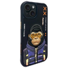 Nimmy Cool&Cute 2.0 Monkey tok iPhone 15 - fekete - 0. kép