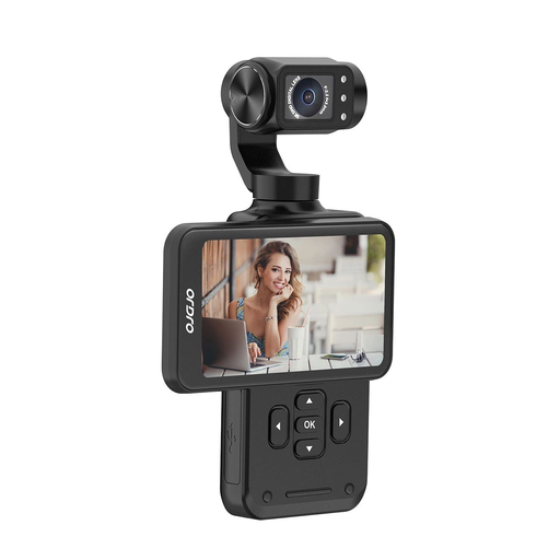 Ordro Pocket M5 3-tengelyes Gimbal Kamera, 5K, vlogoláshoz és YouTube videókhoz – Fekete