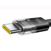 USB-A - USB-C kábel Baseus Display 2, 100W, 5A, 2m, Fekete P10382701111-00 - 2. kép