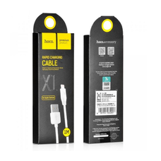 USB-A - Lightning kábel Hoco Rapid X1, 18W, 2.4A, 1m, fehér