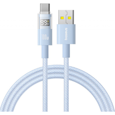 USB-A - USB-C kábel Baseus Display 2, 100W, 5A, 2m, kék P10382701311-01