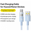 USB-A - USB-C kábel Baseus Display 2, 100W, 5A, 2m, kék P10382701311-01 - 4. kép