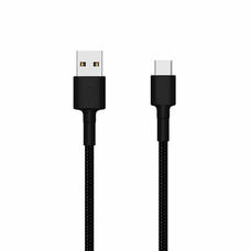 USB-A - USB-C Kábel Xiaomi Mi Braided, 18W, 2A, 1m, Fekete SJV4109GL