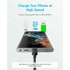 USB-C - USB-C kábel Anker 322, 60W, 3A, 0.9m, Fekete A81F5G11 - 3. kép