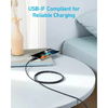 USB-C - USB-C kábel Anker 322, 60W, 3A, 0.9m, Fekete A81F5G11 - 4. kép