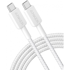 USB-C to USB-C kábel Anker 322, 60W, 3A, 0.9m, Fehér A81F5G21