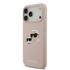 Karl Lagerfeld Szilikon Ikonikus Fejek MagSafe Tok iPhone 17 Pro Max Pink - 0. kép