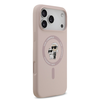 Karl Lagerfeld Liquid Silicone Karl és Choupette MagSafe tok iPhone 17 Pro Max Pink - 2. kép