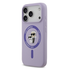 Karl Lagerfeld Liquid Silicone Karl and Choupette MagSafe tok iPhone 17 Prohoz Lila - 0. kép