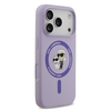 Karl Lagerfeld Liquid Silicone Karl and Choupette MagSafe tok iPhone 17 Prohoz Lila - 2. kép