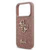  iPhone 17 Pro Pink Guess PU Glitter 4G Fém Logó tok - 3. kép