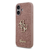  iPhone 17 Pink Guess PU Fixed Glitter 4G Metal Logo tok - 0. kép