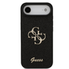  iPhone 17 Air Fekete Guess PU Fixed Glitter 4G Metal Logo tok - 1. kép