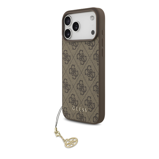 Guess 4G Charm iPhone 17 Pro Max tok Tone on Tone Brown Guess 4G Charm iPhone 17 Pro Max tok Tone on Tone Brown