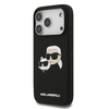 Karl Lagerfeld Liquid Silicone Double Heads MagSafe tok iPhone 17 Pro Fekete - 0. kép