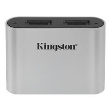 USB 3.2 Kártyaolvasó Kingston Workflow, 2 x microSD, Szürke WFS-SDC