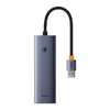 USB Hub Baseus UltraJoy, 3 x USB-A 3.0 - 1 x RJ45, Szürke B0005280A813-01 - 2. kép