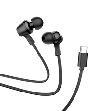 Handsfree USB-C Hoco M86, Fekete