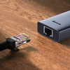 USB-C Hub Baseus UltraJoy, 2 x USB-A 3.0 - 1 x USB-C - 1 x HDMI - 1 x RJ45 - 1 x SD - 1 x microSD, Szürke - 3. kép