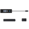 USB-C Hub Orico PWC2U-C3, 2 x USB-A 3.0 - 1 x USB-C, Fekete - 0. kép