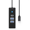 USB-C Hub Orico PWC2U-C3, 2 x USB-A 3.0 - 1 x USB-C, Fekete - 1. kép