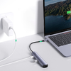 USB-C Hub UGREEN CM418 (10919), 2 x USB-A 3.0 - 1 x USB-C - 1 x HDMI - 1 x RJ45, Szürke - 2. kép