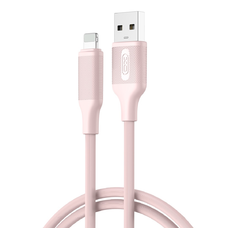 XO kábel NB265 USB - Lightning 1,0m 2,4A rózsaszín