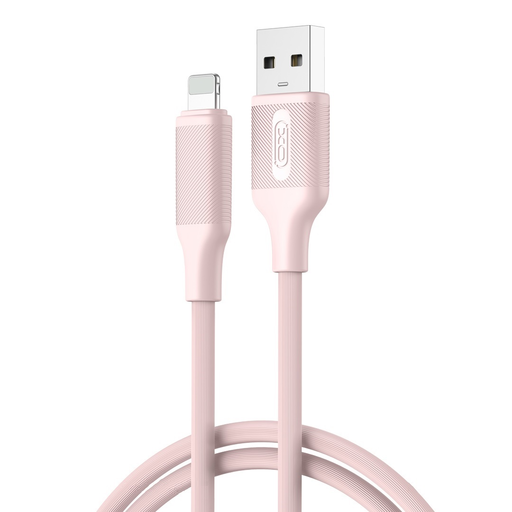XO kábel NB265 USB - Lightning 1,0m 2,4A rózsaszín