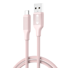 XO kábel NB265 USB - USB-C 1,0m 3A rózsaszín