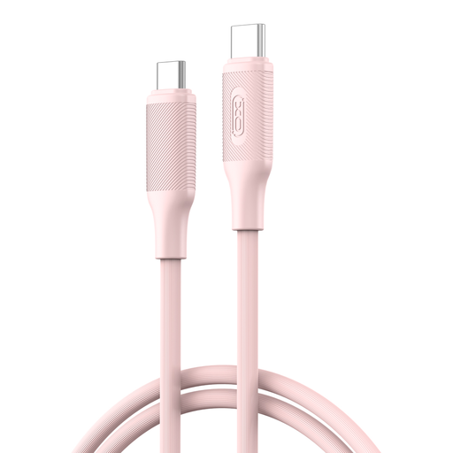 XO kábel NB-Q265B PD USB-C - USB-C 1,0m 60W rózsaszín